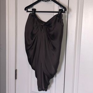 H&M Alexander Wang look satin draped mini skirt